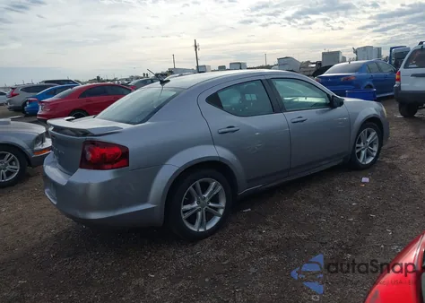 2013 Dodge Avenger Se V6 из США, поврежденный, VIN 1C3CDZAG9DN532586